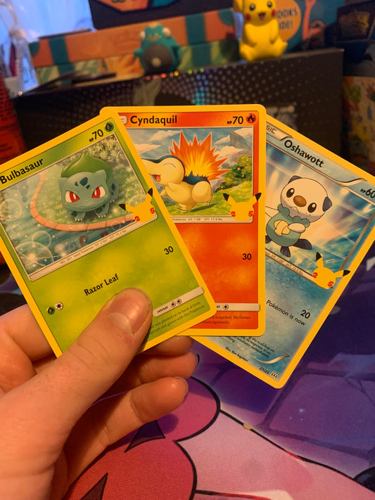 McDonald’s 3 card set 2021 (Bulbasaur, cyndaquil, oshawott)