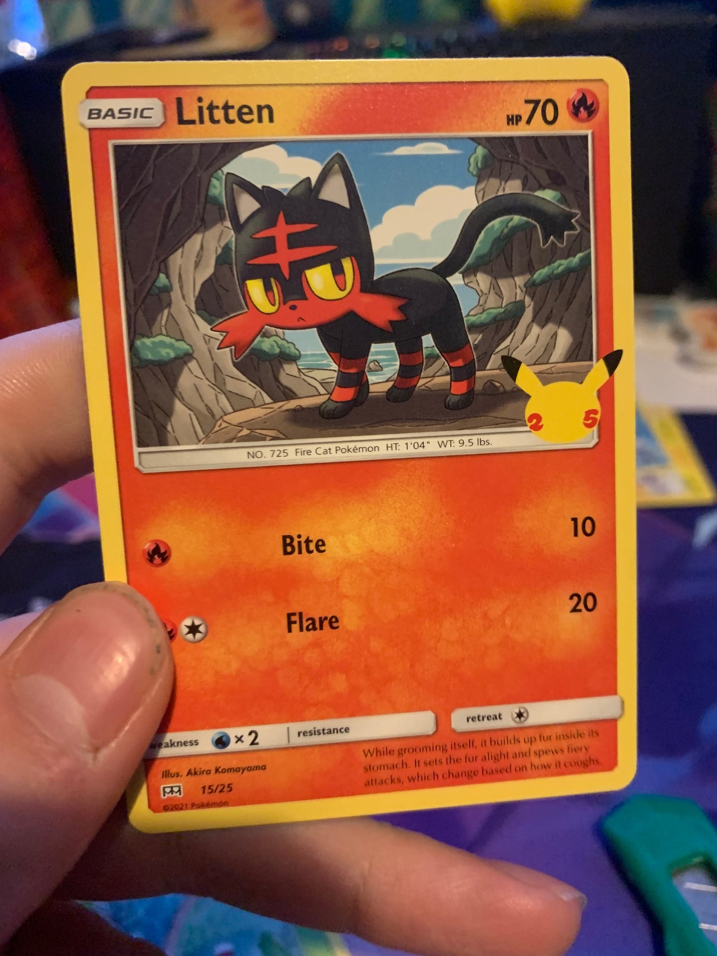 McDonald’s 3 card set 2021 (pikachu, litten, squirtle)